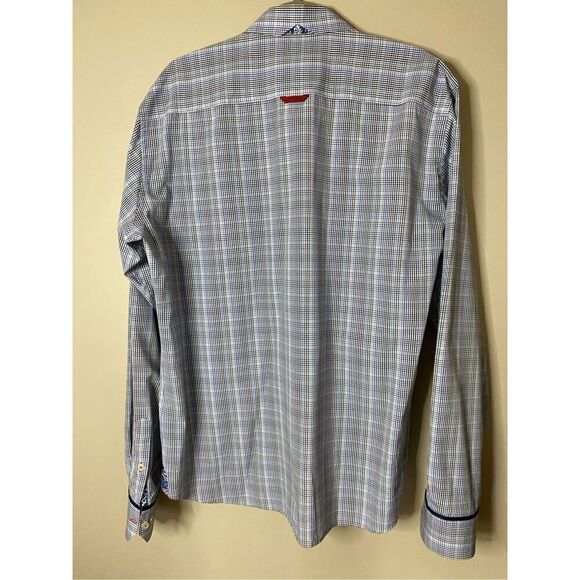 Size 7= XL 7 Downey St. check dress shirt, 100% cotton. Measurements provided. - Picture 3 of 12